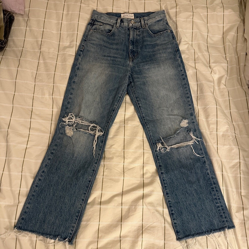 SLVRLAKE London Distressed Jeans